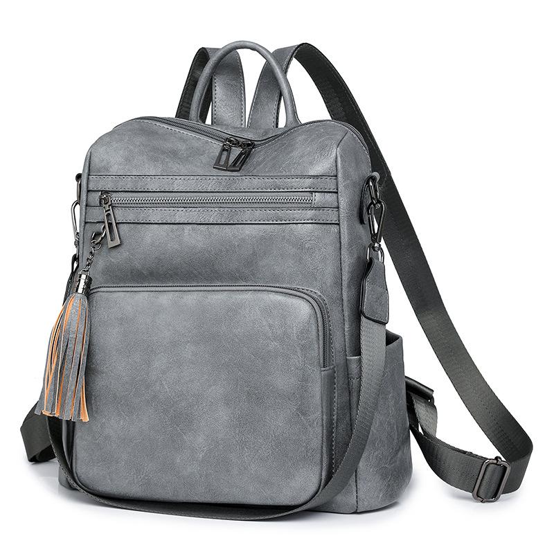 Winter new retro fashion women's backpack large capacity backpack women's backpack