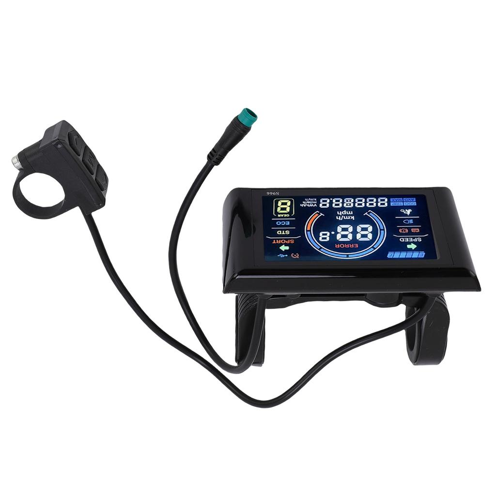 Electric Bike LCD Display Meter Smart Electric Scooter Colorful Display Control Panel with 5 Core Waterproofing