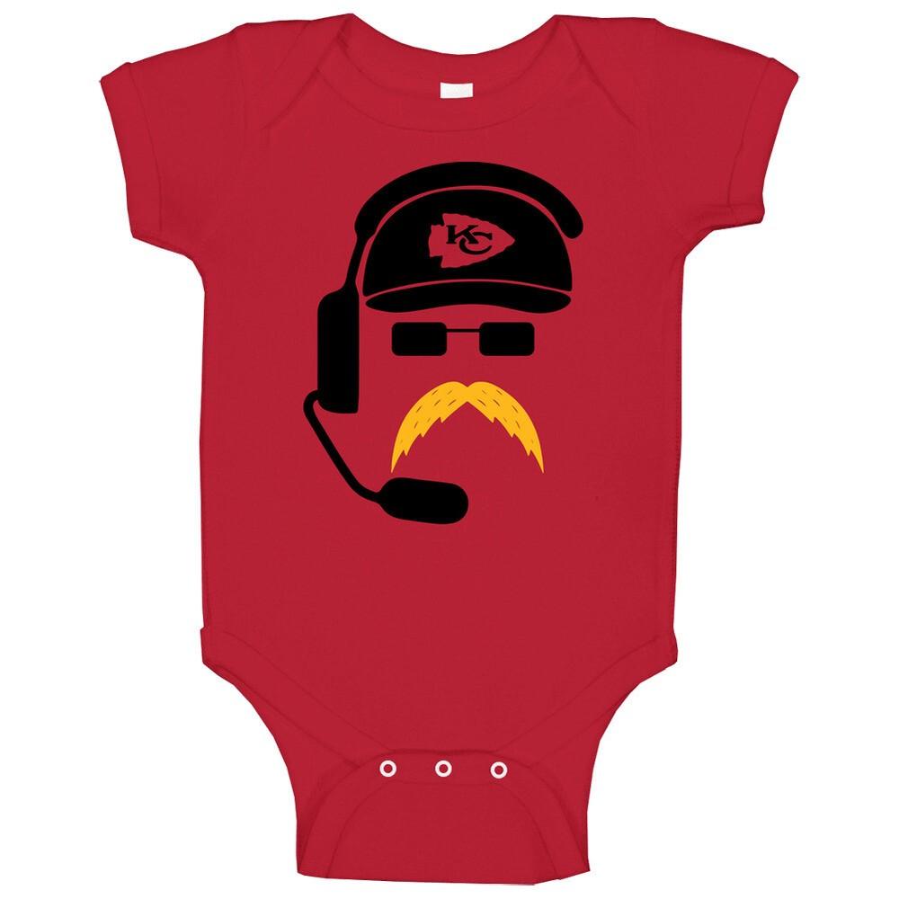 

Andy Reid Kansas City Moustache Fan Baby One Piece 4XL