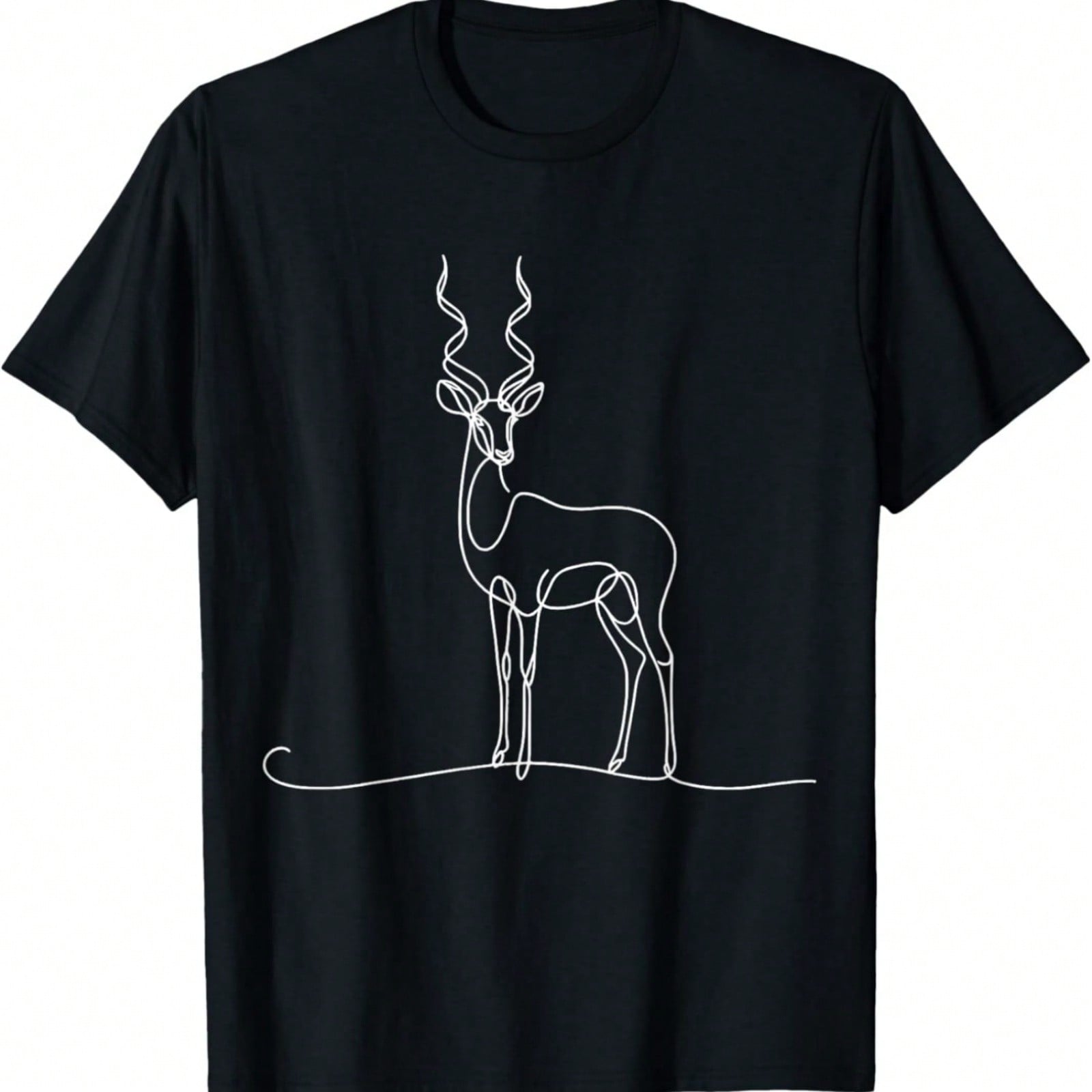 Sitatunga Antelope Antelope Line Art Mammal Art Zoologist T-Shirt S разноцветный