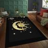 Gothisches Schlafzimmer Tarot Mond Sonne Teppich für Wohnzimmer Heimdekoration Schlafzimmer Bettseite Fußmatte Hexe Gothischer Teppich Heimteppich