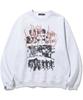 NOT4NERD Peace Cartoon Crewneck - Gray