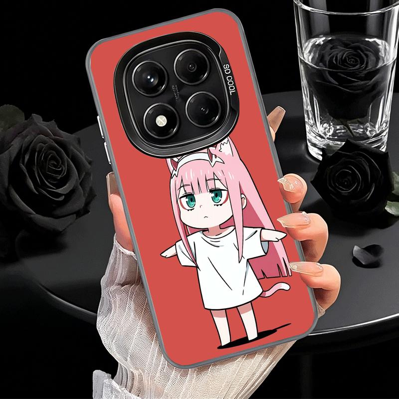 Zero Two 02 Kawaii Cute Soft Phone Case for Xiaomi Redmi Note 13 14 15 Pro Plus 12S 12 11S 11 11T 10S 10 Shockproof Cover Back S
