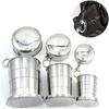 Stainless Steel Folding Cup Portable Water Drinking Cup Multifunctional Camping Mug  Hiking