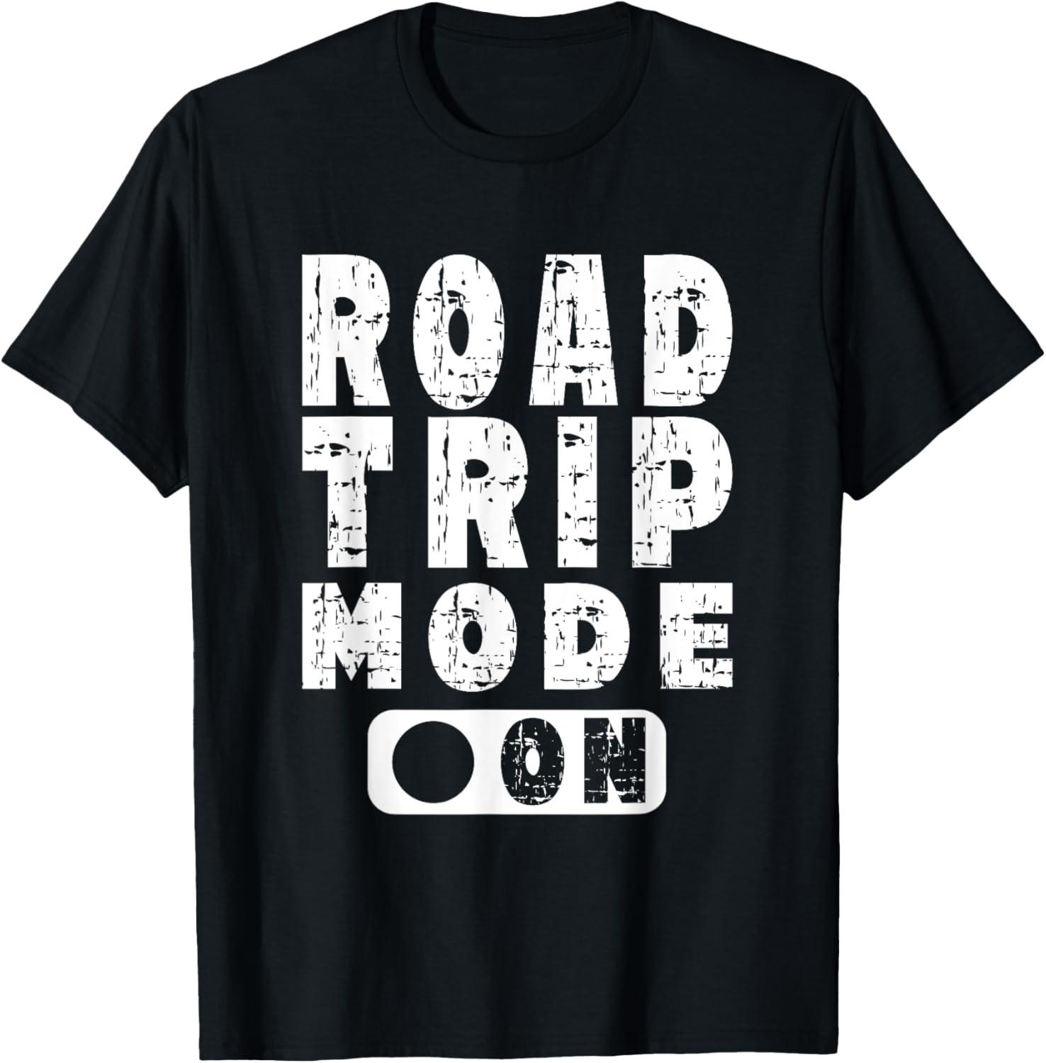 Road Trip Mode On - Vintage Graphic Art Novelty Design T-Shirt S разноцветный
