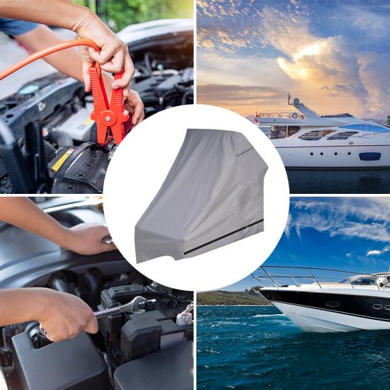Ship Cover 210D Oxford Cloth Foldable Dust Cover UV-Proof Waterproof Design Easy Installation Yacht Transportation Cover