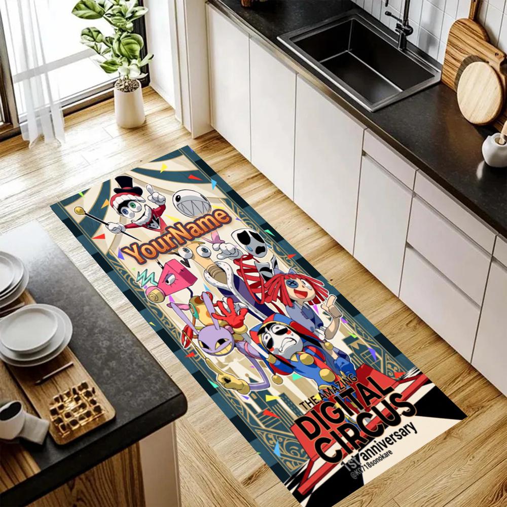 Digital Circus Customize Your Name Kitchen Rug Runner Rug Laundry Mat Hallway Entryway The Best Gift Choice