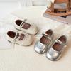 2026 Spring Girls' Princess Pearl Leather Shoes - Korean Style, Soft Sole, Casual Fashion Footwear for Little Girls