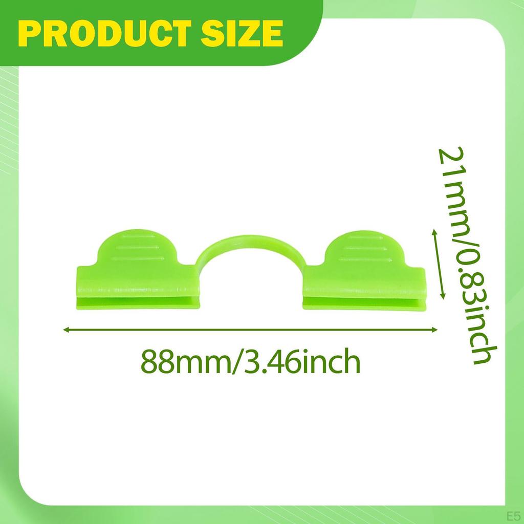 100 Stück Gewächshausfolienklemmen Gartenbau Rohrklemmen Zubehör Wiederverwendbare Rahmenrohrklemmen