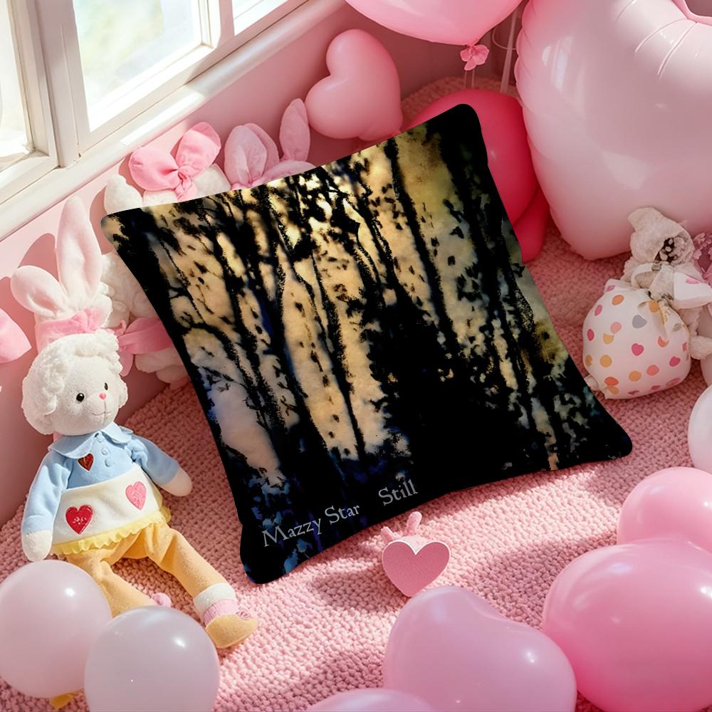 

Album M-Mazzy Star Pop Music Cushion Cover Pattern Printed Pillowcase for Living Room Sofa Cushion Cover & Bedroom Decor 12x12Inch