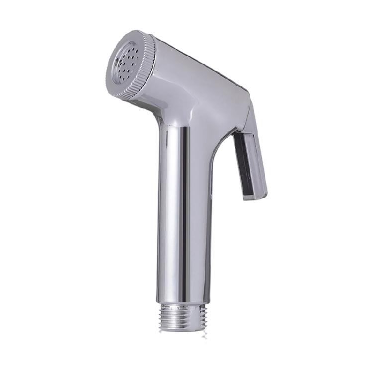 ABS Toilet Cleaning Nozzle Head with Front Water Outlet, Press Handle and Handheld Form for Daily Bathroom Use