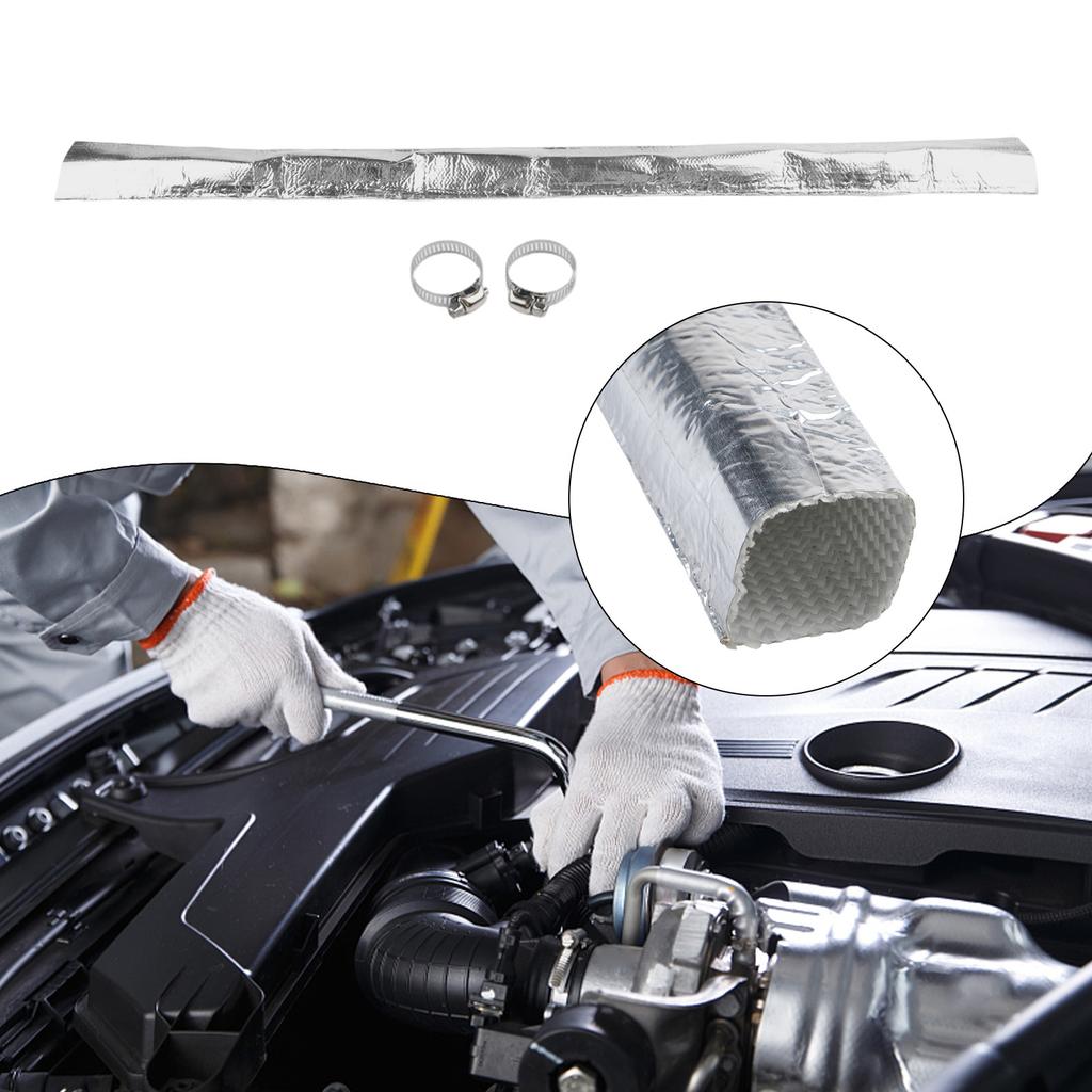 Aluminum Foil Kit Exhaust Pipe Insulation Fiberglass Hose Lagging