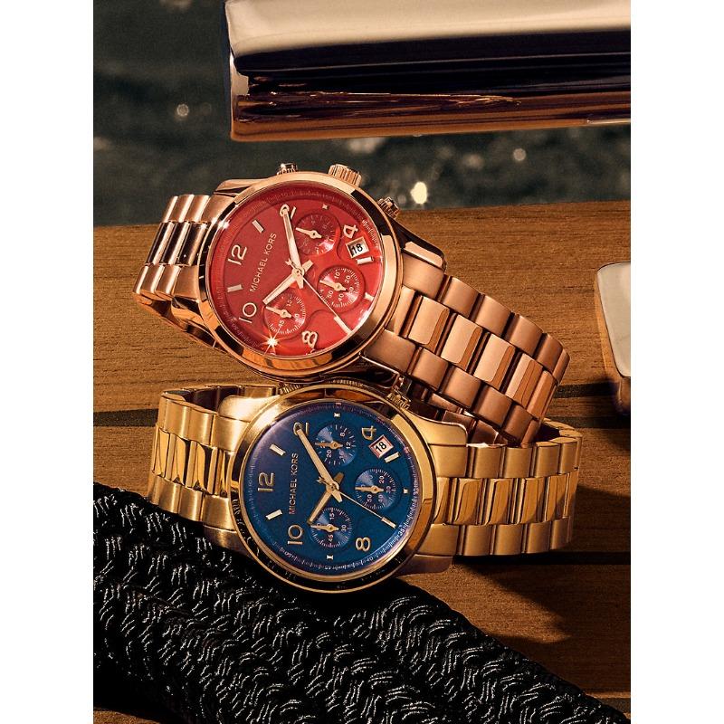 Michael Kors Runway Rose Gold-Tone Watch MK7352