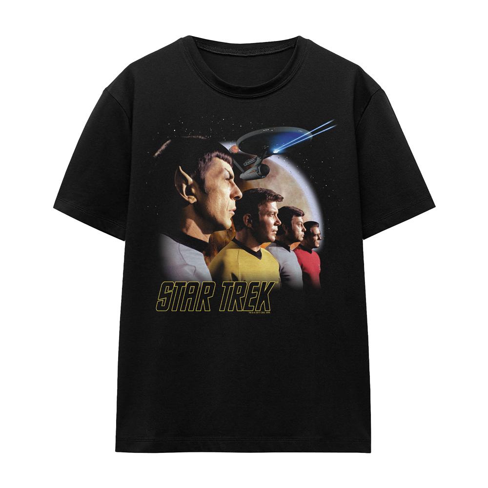 STAR TREK Unisexové dospělé tričko Vzhůru za dobrodružstvím
