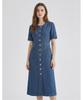 MESENSE Round Neck Denim Dress_Mb45Dom202Z