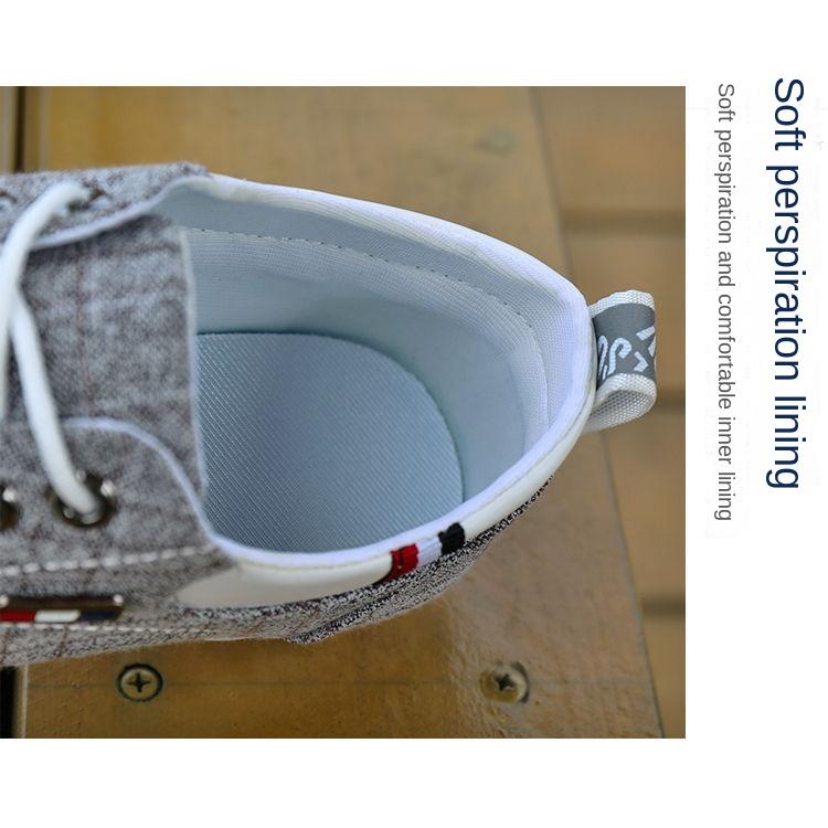 Pánské neformální vycházkové boty prodyšné pohodlné plátno za volantem šněrovací ploché boty lehké mokasíny tenisky mokasíny pánské