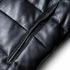 Men's Premium Shearling Collar Sheepskin Leather Down Jacket