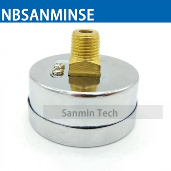 NBSANMINSE SMCB General Purpose Air Pressure Gauge 1/4G / NPT 2 inch 50mm Metal Pressure Gauge 10Bar 150 Psi Pneumatic Air Gauge