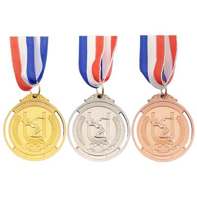 2 In Medal Kids Golden Winner Awards Medal Souvenir Gift Gold Silver Bronze Prize for Competitions Party for Kids Adults