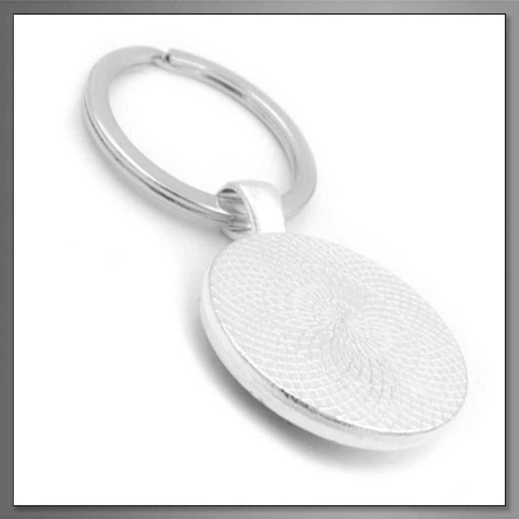 Buzz Selection Pair of Round Keychains, Stylish and Unique Gift for Couples, Men and Women, AC513 (Black)