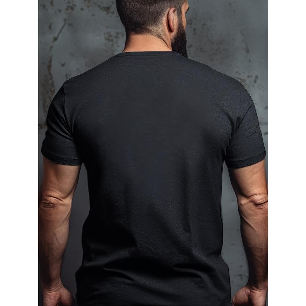 European sizes Men's Funny Self-Employed T-Shirt Humorous Work Apparel, Casual Round Neck Short Sleeve Tee for Entrepreneurs, Summer Comfort Fit