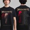 Megadeth Europa 2026 Tour Grafica Merch Maglietta Top Estivi Unisex Uomo Donna Magliette Y2k Fan Maglietta Casual Streetwear