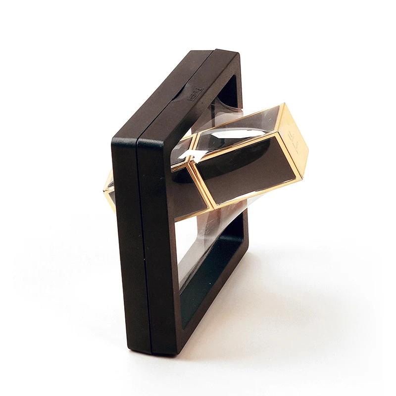 Jewelry Ring Earring Display Stand Box PE Film Pendant Holder Coin Badge Medal Storage Loose Diamond Gem Stone Presentation Case