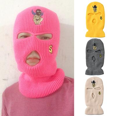 Neon Balaclava Drei-Loch-Skimaske AK47 Taktische Maske Vollgesichtsmaske Wintermütze Partymaske Begrenzte Stickerei-Geschenke