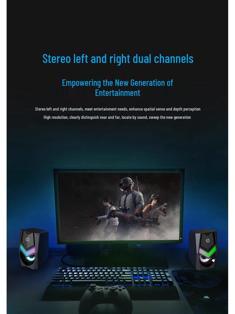 DHE-6000 Kabelgebundene Mini-Computerlautsprecher für Desktop & Laptop