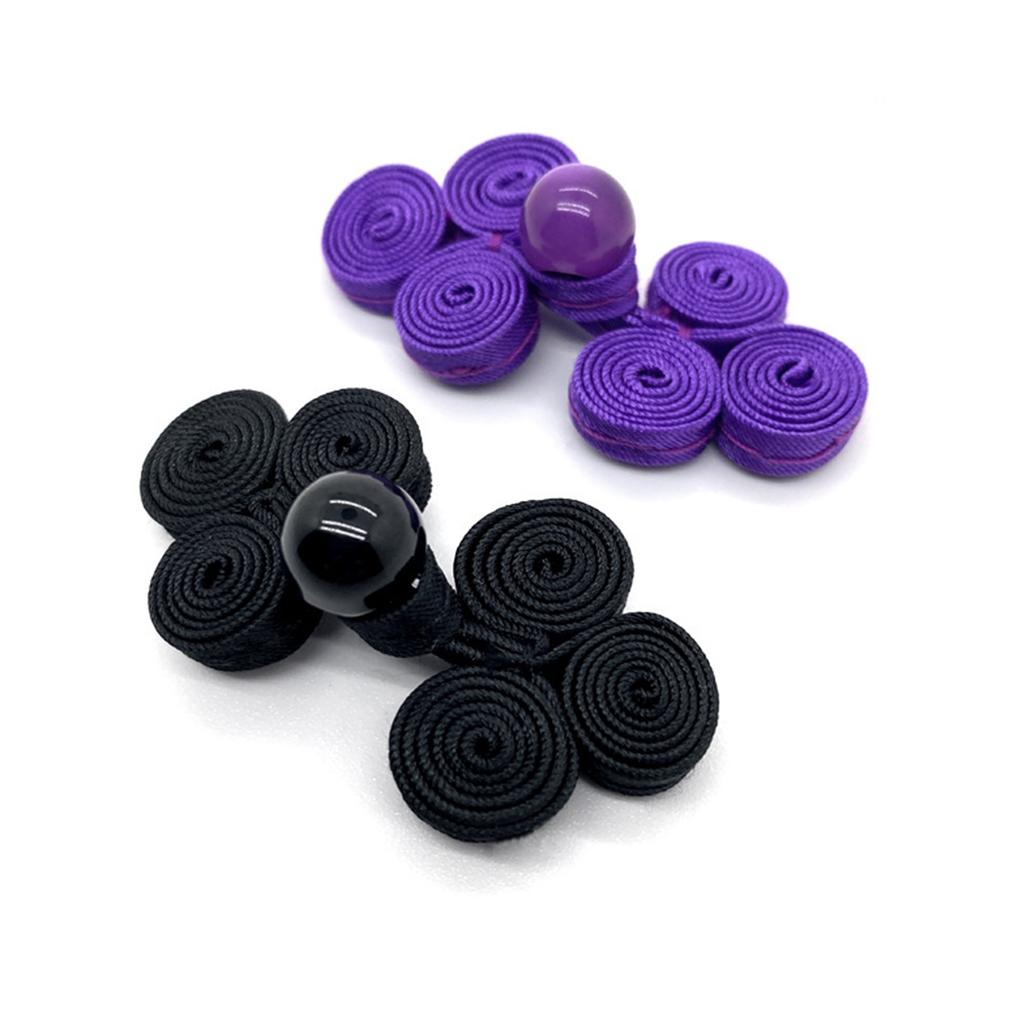 Handmade Three Rounds Sewing Button Cheongsam Buttons Exquisite Craftsmanship for Fashion Enthusiasts of All Ages