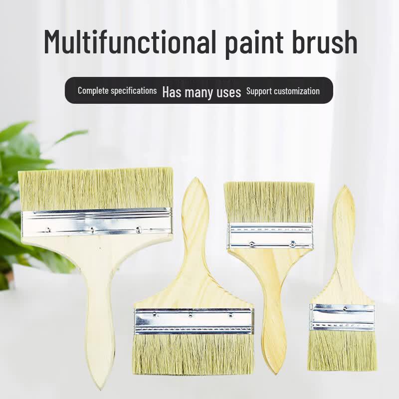 Industrial Wooden Handle Hog Bristle Paint Brush