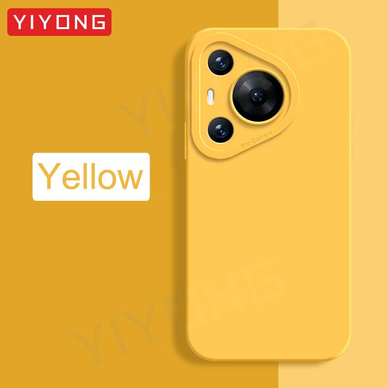 

Для Pura70 Чехол Шелковистый Мягкий Жидкий Силиконовый Чехол Для Huawei Pura 70 Ultra P70 P60 Pro P60Pro P70Pro Global Phone Cases For Pura 70 жёлтый