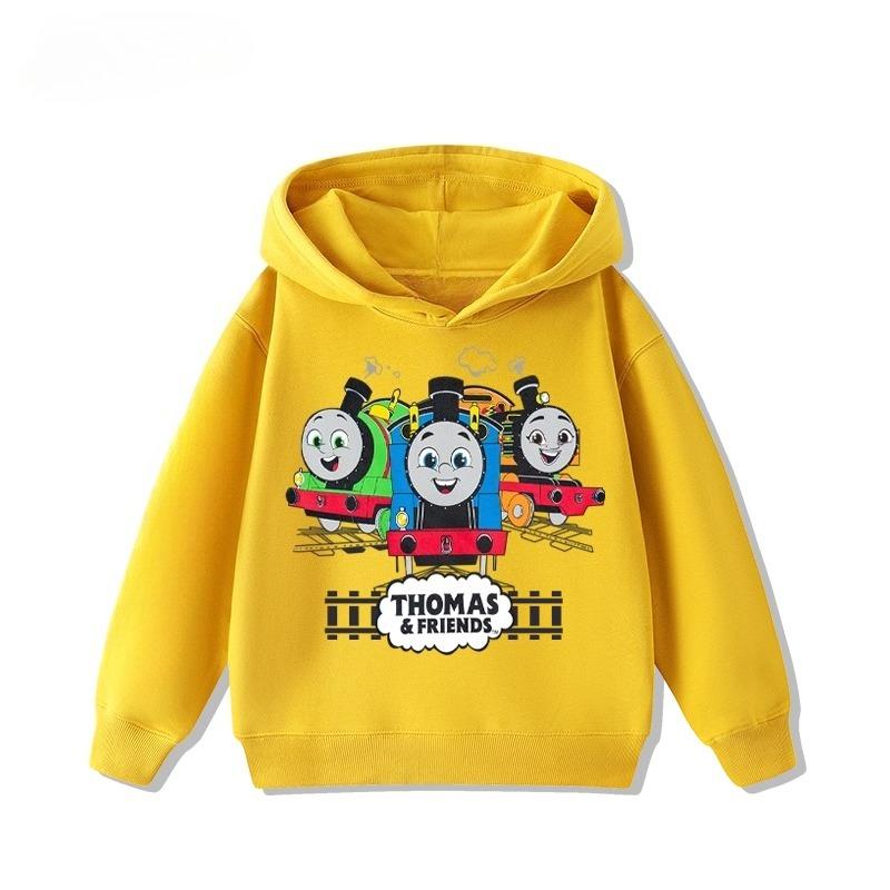 

Мультяшні дитячі худі «Томас Маленький Паровозик» для хлопчиків і дівчаток, нові теплі, зручні та м які худі для осені та зими 120