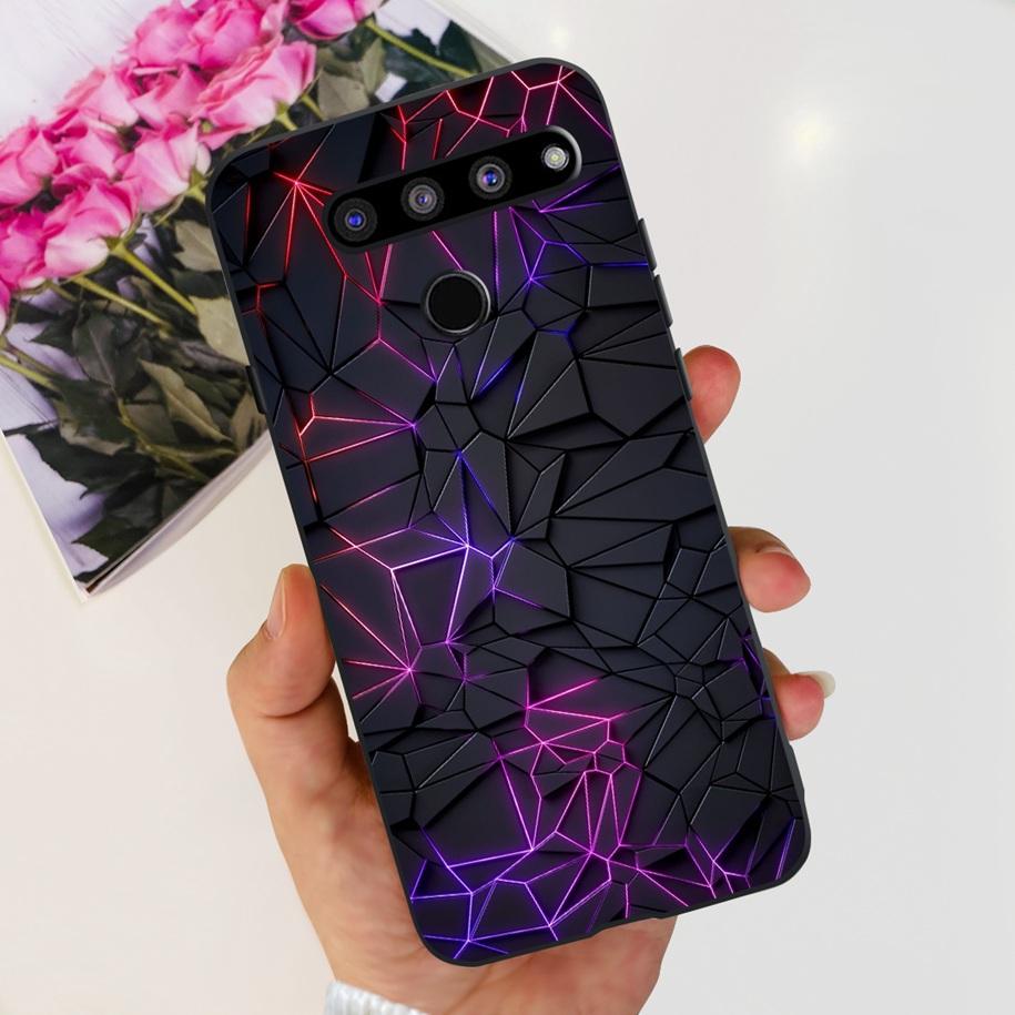 For LG V50 ThinQ 5G Case LM-V500EM Phone Cover Fashion Flower Butterfly Soft Silicone Back Cover For LG V40 V50s Thinq 5G Bumper