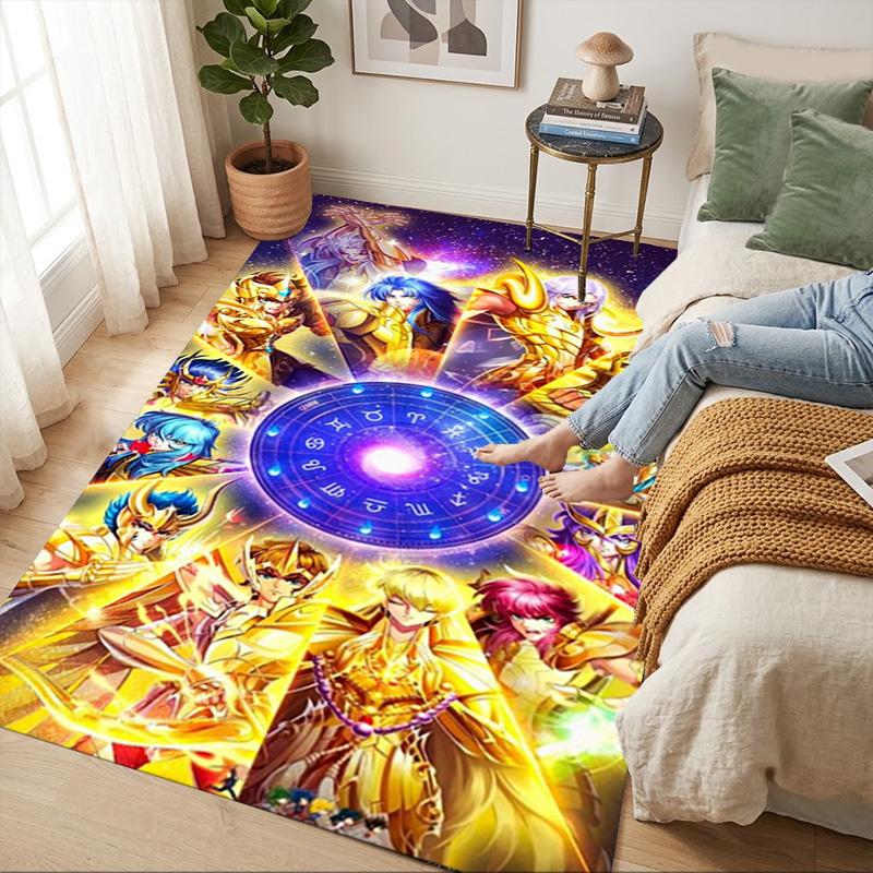 Zodiac Heroes Living Room Nonslip Area Rug Soft Carpet For Bedroom Game Playroom Sofa Office Home Decor Doormat Christmas Gift C9301396