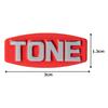 TONE G-048 Aluminum Emblem Red Small