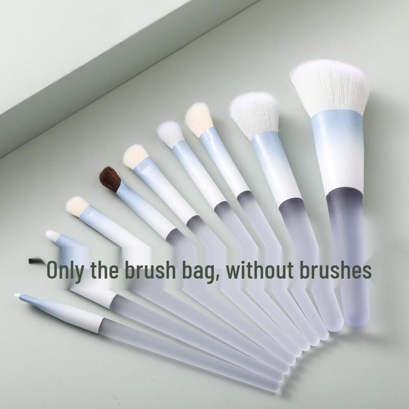 Chen Yuanyuan Exquisite 10-Piece Makeup Brush Set: Includes Blush, Nose Shadow, and Eyeshadow Brushes; Portable and Soft Design.