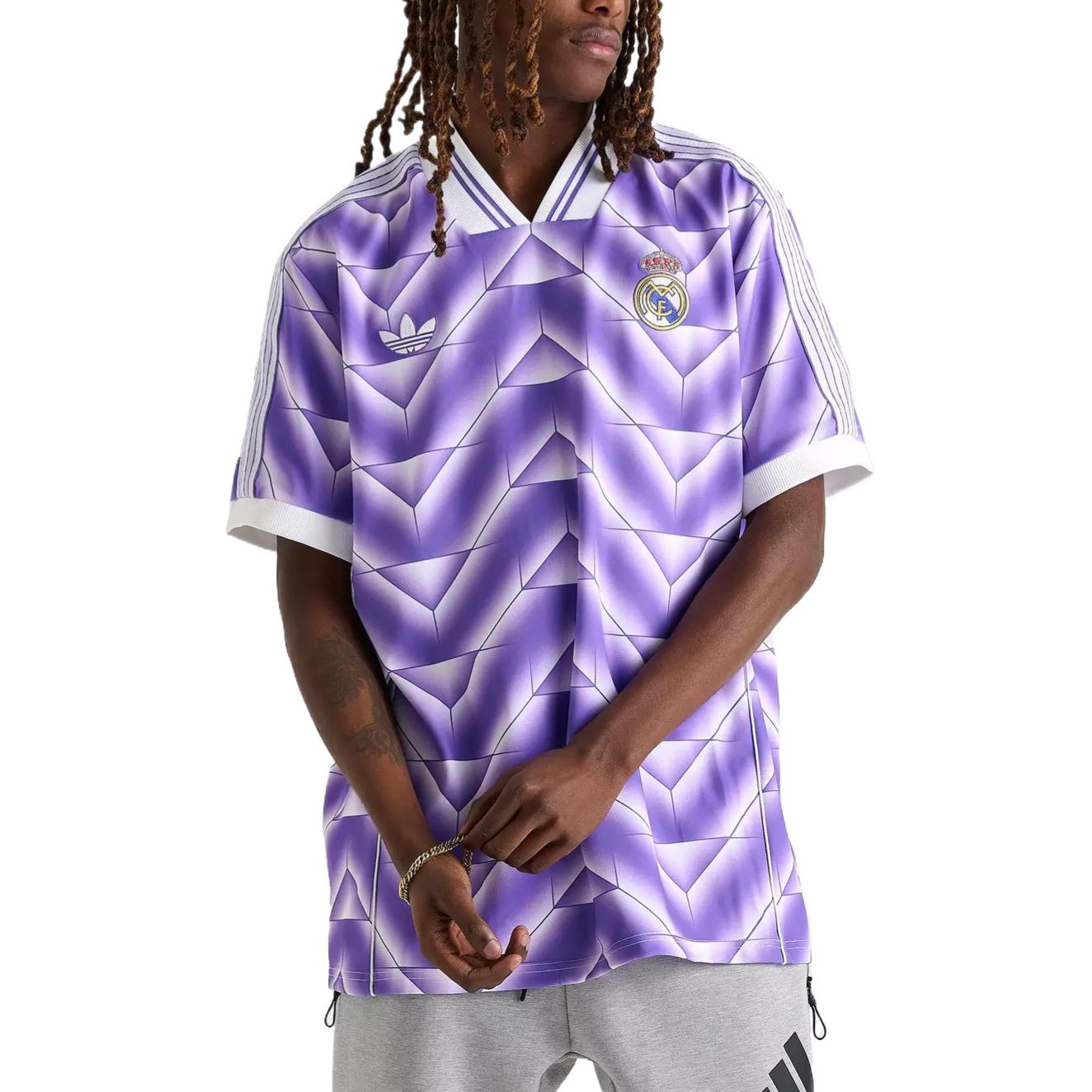 

Adidas Оригинальная футболка Lfstlr Real Madrid свободного кроя с коротким рукавом для футбола, мужская, топы JN3055 L