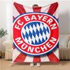 1pc Bayern Munich Blanket, Gift, for Men and Women, Soft Blanket, Good for Sofa Bed Couch Travel, Lightweight Flannel Blanket