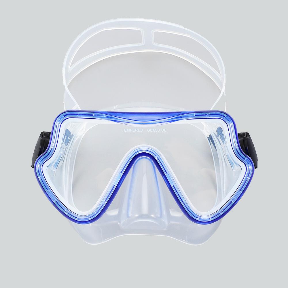 Cross-Border Anti-Fog Diving Goggles: Large Frame, Full Dry Silicone Snorkeling Mask for Adults