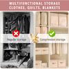 Ultra Space Saving Self Compression Organizer, Compression Bags for Storage, Space Saving Compression Moving Organizer Bags with Zipper, Compression
