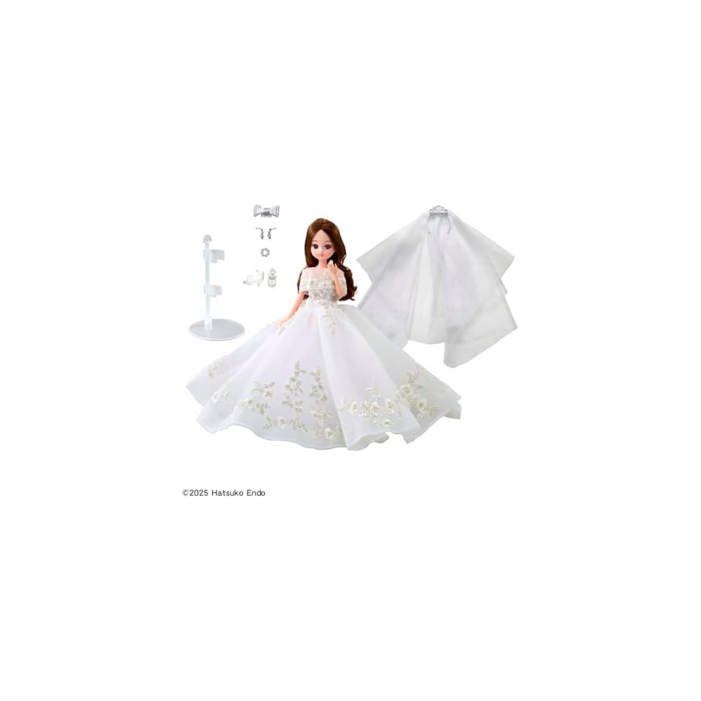 Takara Tomy Licca-chan Doll Photogenic Licca Hatsuko Endo Wedding Style Fashion Toy