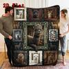 Alpaca Portrait Gallery 2D Flat Pattern Flannel Blanket, High quality All Seasons, Home Decor, Warmth and Comfort, Perfect for Christmas Gifts.