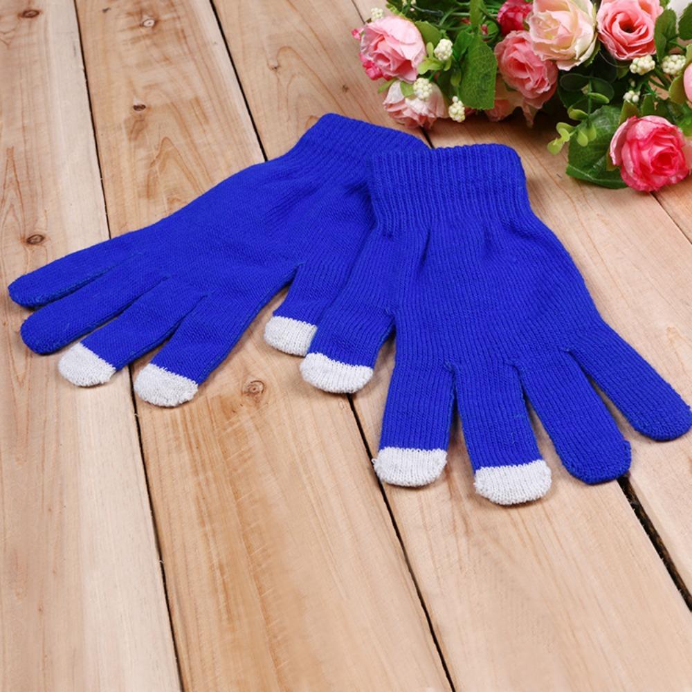 Touch Screen Gloves Smartphone Touch Screen Gloves Women's Knitted Winter Wool Warm Men's Gloves