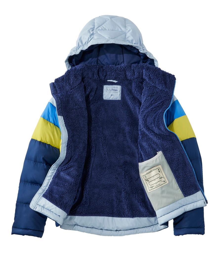 Down Color Big Size Warm 1000136609 L.L.Bean Kids' L.L.Bean Jacket, Block, Kids, 8, Teal, Green,