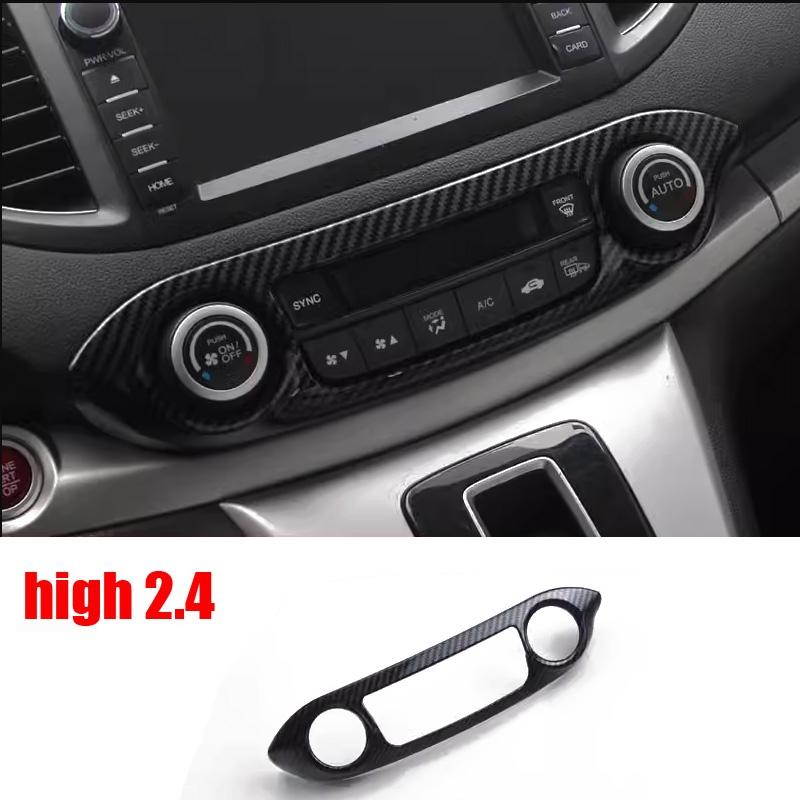 RHD For Honda CRV CR-V 2012 - 2016 Carbon Car Armrest Window Glass Lift Switch Water Cup Gear Shift Air Conditioner Vent Frame