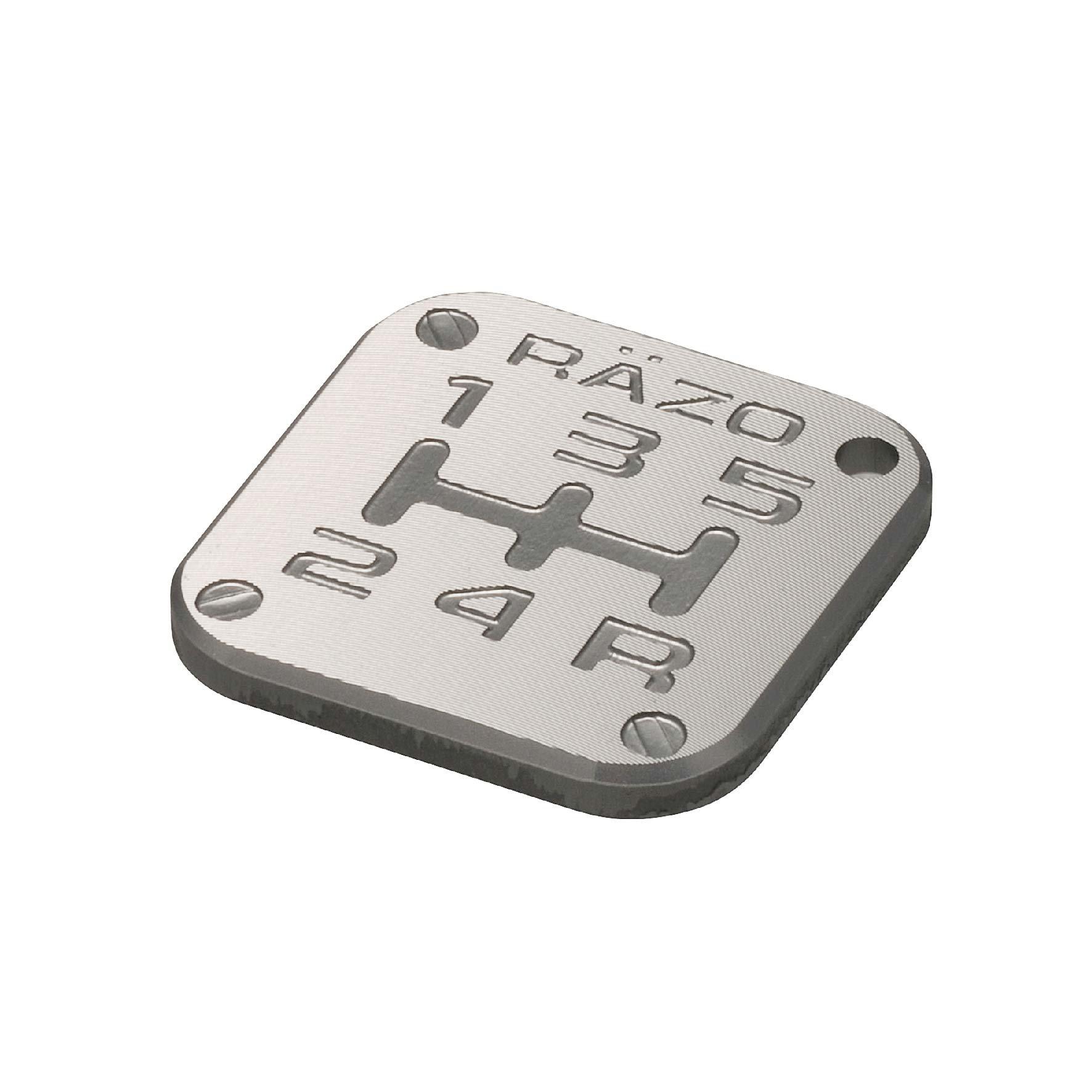 

Carmate RAZO Узорная эмблема Ручка переключения передач Цельная для механической коробки передач RB2 Аксессуар, MT5, Алюминий, Gunmetallic, Для 5-ступенчатых автомобилей,