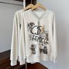 long sleeve oversized vintage Casual loose spring autumn t shirt tops Women t-shirt
