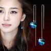 New 925 Sterling Silver Earrings for Women Original Charm Double Hoop Earrings Pave CZ Fine Engagement Anniversary Jewelry Gift