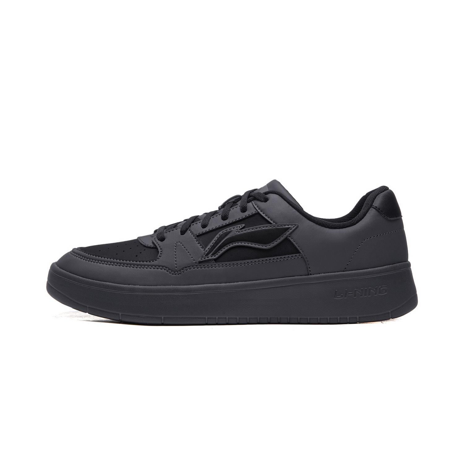 

Li Ning Yue Lin 1.0 Simple Versatile Trendy Casual Lightweight Breathable Low-Top Skate Shoes Men sneakers Black Gray AGCV493-10 41.5